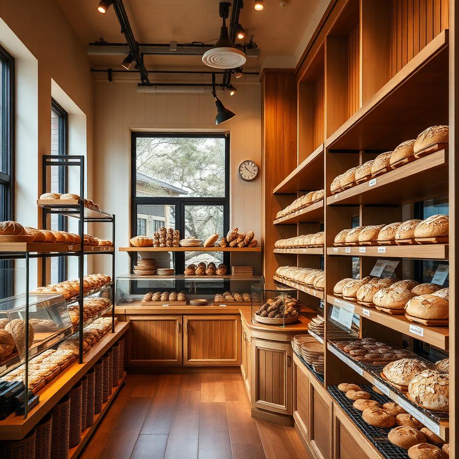 Inside the warm Honoré bakery